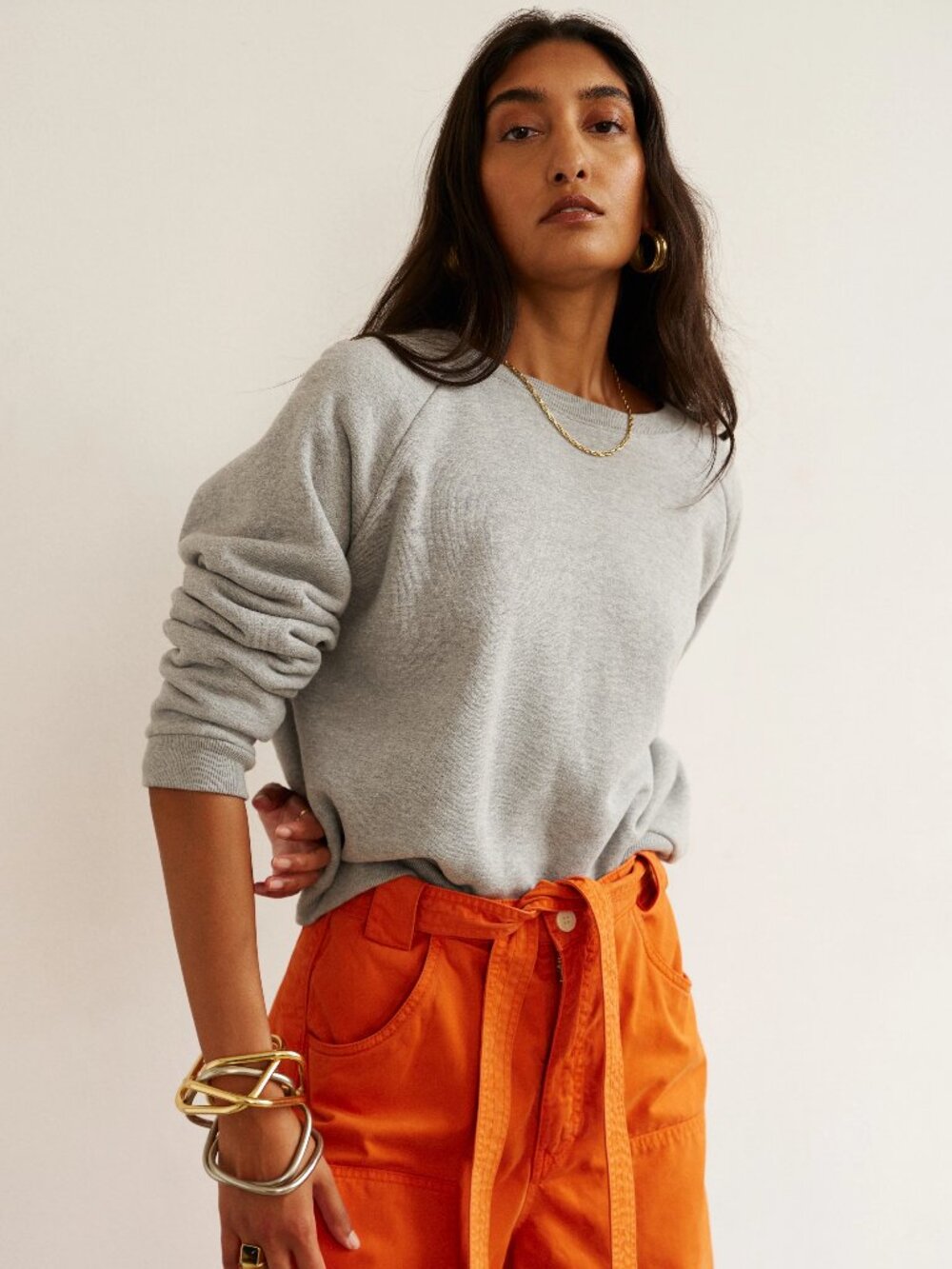 Jamie Haller The Daily Sweatshirt in Heather Grey P XS